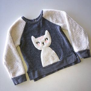 **SOLD**Cat & Jack Girls Soft Long Sleeve Cat Swea
